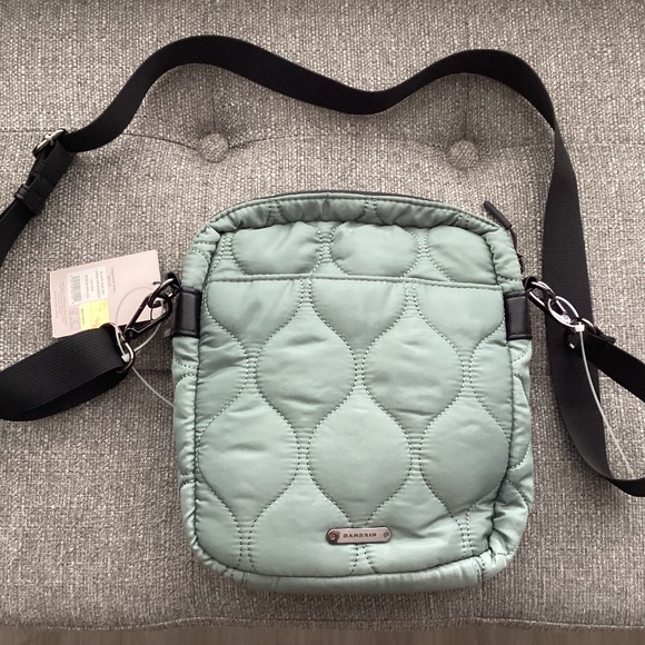 Danskin Handbags - Danskin Women Blake Quilted Crossbody Bag 23 H x 20 L x 6 W cm, Green